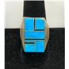 Image 4 : Group of Four Turquoise Inlay Rings
