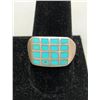Image 6 : Group of Four Turquoise Inlay Rings