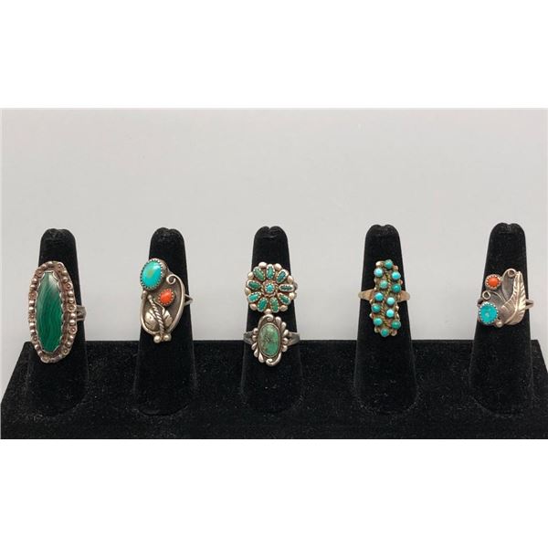 Group of Six Vintage Rings