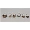 Image 8 : Group of Six Vintage Zuni Style Rings