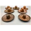 Image 5 : Group of Copper Cowboy Hat Trays