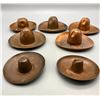 Image 8 : Group of Copper Cowboy Hat Trays