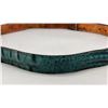 Image 5 : Blue Gator Leather Belt and Sterling Silver Buckle Set