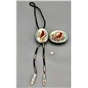 Image 5 : Bolo and Belt Buckle Set by Henry and Linda Barber
