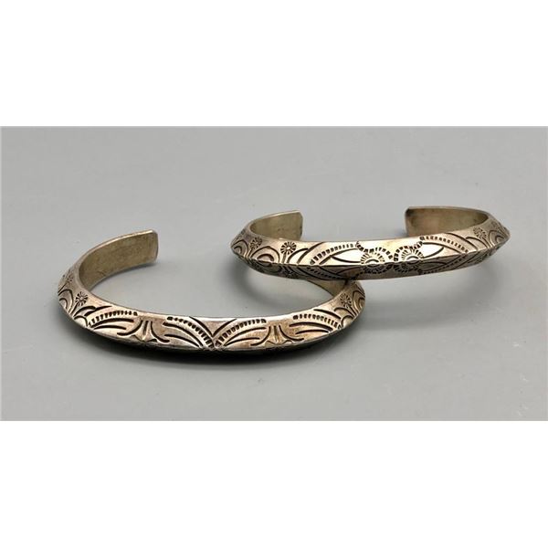 2 Heavy Duty Silver Bracelets