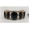 Image 2 : Two Sterling Silver and Onyx Bracelet
