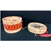 Image 7 : Two Hand Painted Plains Drums