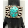 Image 7 : Tantalizing Turquoise and Sterling Silver "Statement" Bracelet