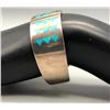 Image 9 : Zuni Hummingbird Inlay Bracelet by Award Winning Artist