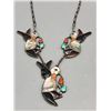 Image 1 : Edward Leekity Hummingbird Inlay Necklace