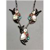 Image 3 : Edward Leekity Hummingbird Inlay Necklace