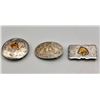 Image 1 : Three Vintage Sterling Silver and Sterling Silver Overlay Buckles
