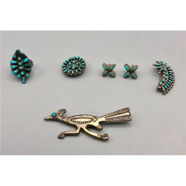 Group of Miscellaneous Vintage Jewelry- Mostly Zuni