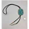 Image 3 : Kingman Turquoise Cluster Bolo Tie