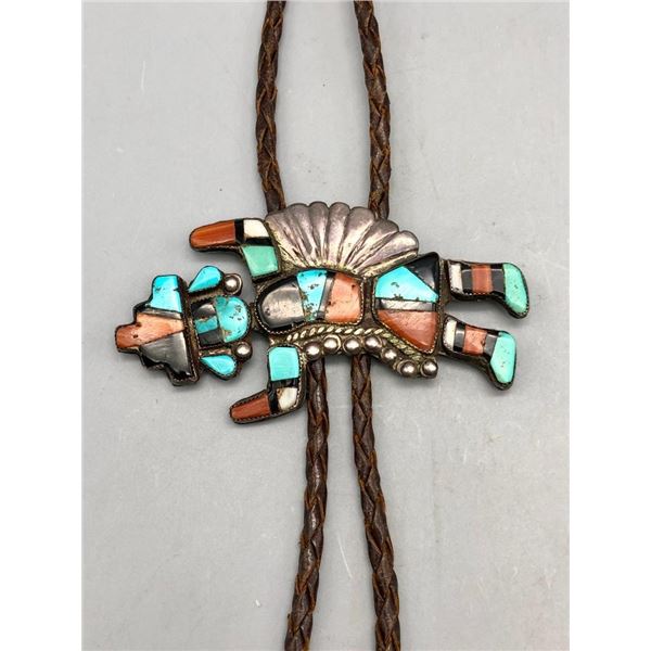 1950s Zuni Inlay Bolo Tie