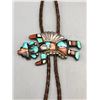 Image 1 : 1950s Zuni Inlay Bolo Tie