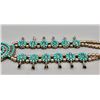 Image 8 : Double Sided Coral and Turquoise Squash Blossom Set