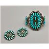Image 1 : Eye Catching Zuni Cluster Bracelet and Earrings