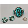 Image 2 : Eye Catching Zuni Cluster Bracelet and Earrings