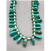 Image 1 : Vintage Turquoise Tab and Heishi Necklace