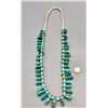 Image 2 : Vintage Turquoise Tab and Heishi Necklace
