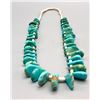 Image 3 : Vintage Turquoise Tab and Heishi Necklace