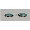 Image 3 : Dazzling Vintage Turquoise Cluster Earrings