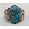 Image 1 : Super Turquoise and Sterling Silver Vintage Bracelet