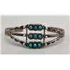 Image 1 : 9 Turquoise Snake Eyes Ingot Bracelet