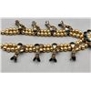 Image 8 : Sterling Silver and 12k Gold Filled and Inlay Squash Blossom Necklace