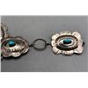 Image 10 : Lovely Link Concho Belt with Turquoise and Sterling Silver
