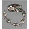 Image 1 : Lovely Link Concho Belt with Turquoise and Sterling Silver