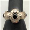 Image 8 : Unique Sterling Silver and Onyx Bracelet