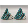 Image 8 : Pair of Matching Turquoise Cluster Bracelets