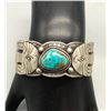 Image 10 : Turquoise and Sterling Silver Retro Style Bracelet by Shawn Endito