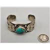 Image 8 : Turquoise and Sterling Silver Retro Style Bracelet by Shawn Endito