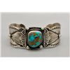 Image 1 : Turquoise and Sterling Silver Bracelet by Shawn Endito