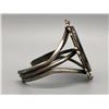 Image 2 : Sterling Silver and Agate Bracelet by Dean Sandoval JR