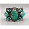 Image 1 : Turquoise and Sterling Silver Bracelet by Dean Sandoval Jr.