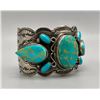 Image 2 : Turquoise and Sterling Silver Bracelet by Dean Sandoval Jr.