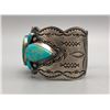 Image 3 : Turquoise and Sterling Silver Bracelet by Dean Sandoval Jr.