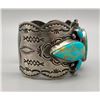Image 6 : Turquoise and Sterling Silver Bracelet by Dean Sandoval Jr.
