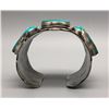 Image 8 : Breathtaking Turquoise and Sterling Silver Bracelet by Dean Sandoval Jr.