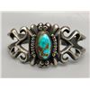 Image 1 : Turquoise Sandcast Bracelet Sandoval and Begay