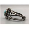 Image 4 : Turquoise Sandcast Bracelet Sandoval and Begay