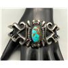 Image 9 : Turquoise Sandcast Bracelet Sandoval and Begay