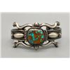 Image 1 : Retro Style Turquoise and Sterling Silver Bracelet