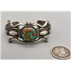 Image 7 : Retro Style Turquoise and Sterling Silver Bracelet
