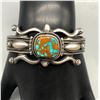 Image 8 : Retro Style Turquoise and Sterling Silver Bracelet