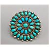Image 1 : Large Turquoise Cluster Ring